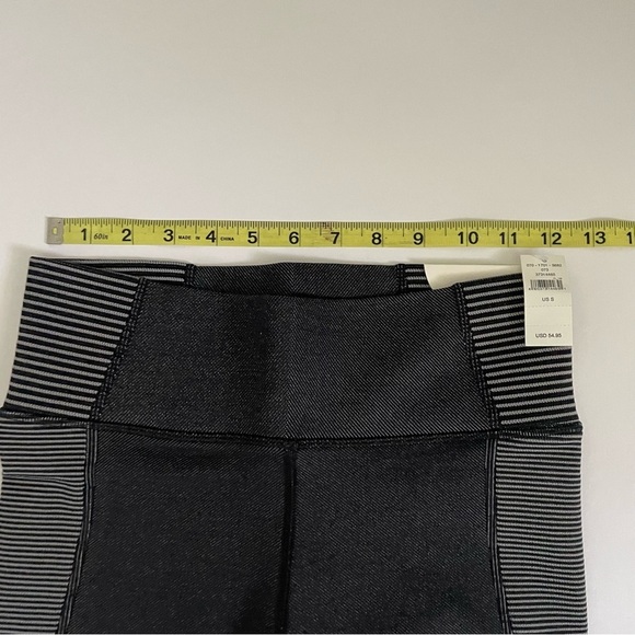 New Offline 7/8 Legging Seamless Two Tone Black Stripe - Picture 7 of 12